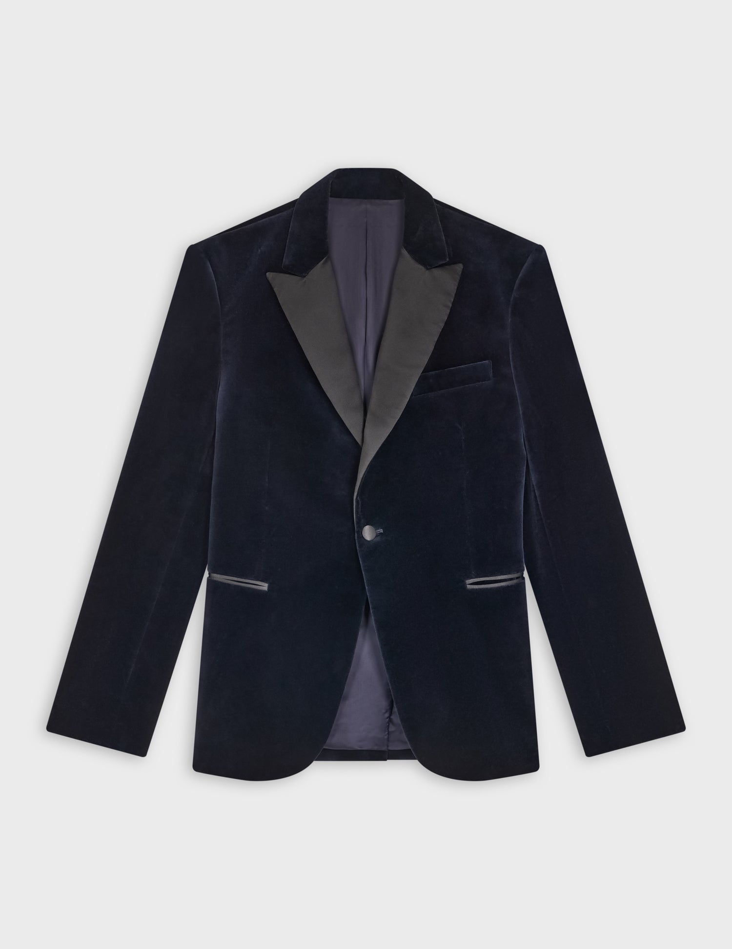 Veste de smoking Gislain en velours marine