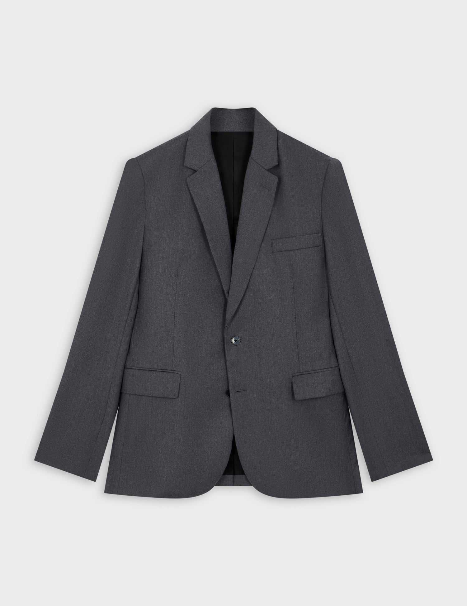 Grey wool twill Gordon suit jacket 