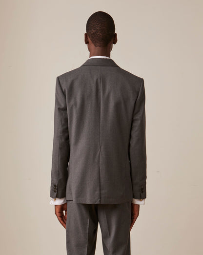 Grey wool twill Gordon suit jacket 
