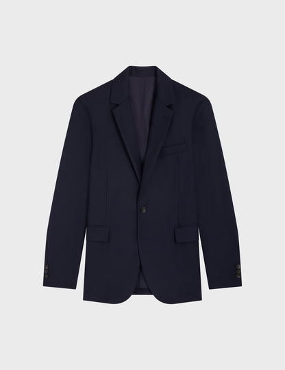 Navy wool twill Gordon suit jacket