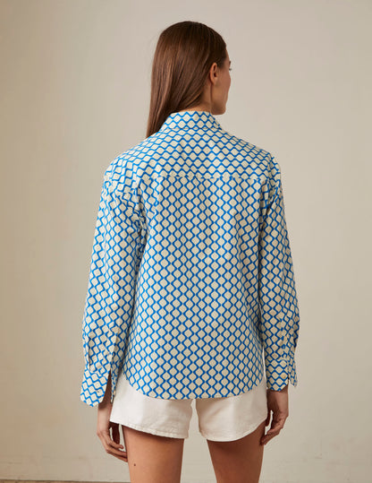 Printed blue Ambre shirt