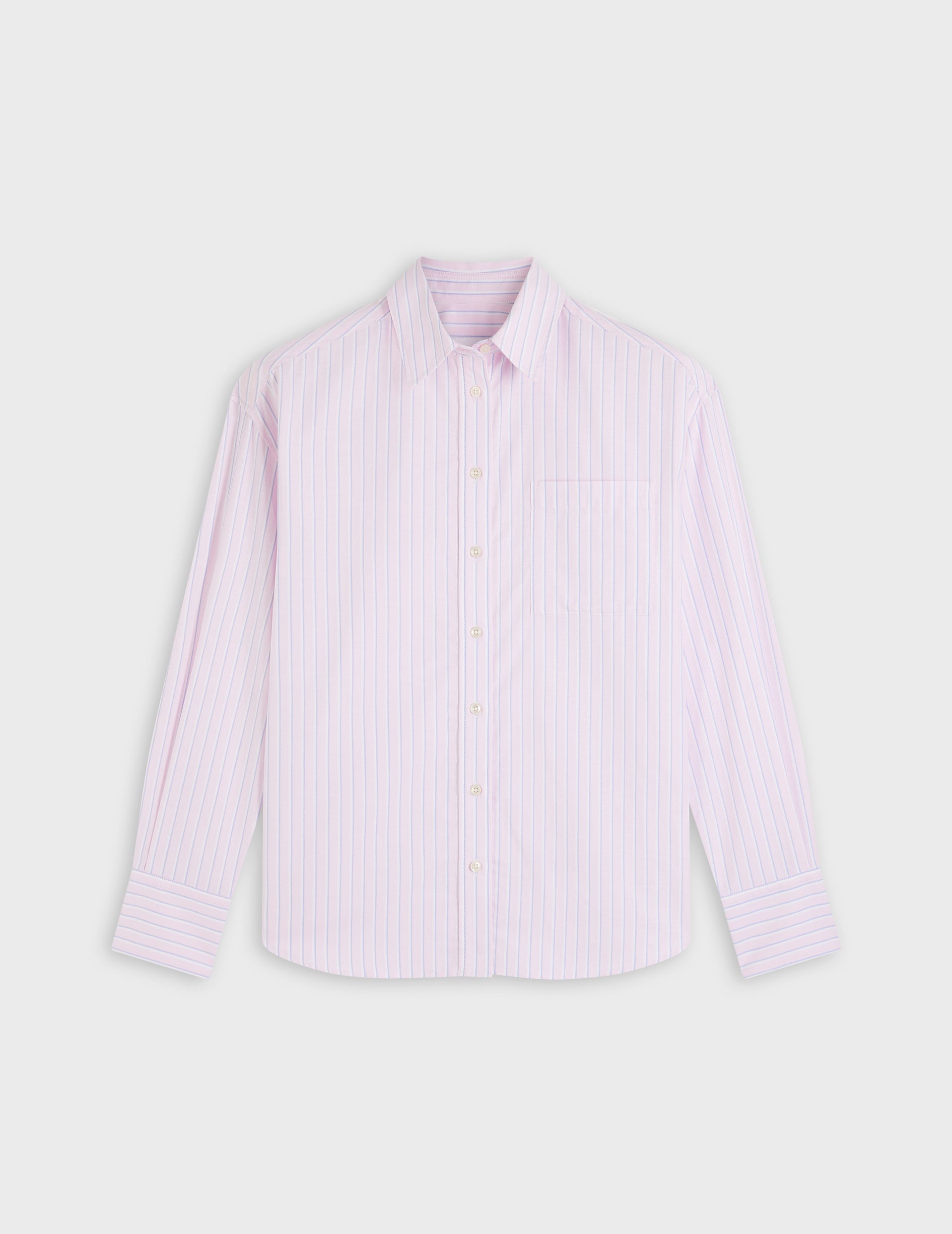 Striped pink Charlotte shirt - Oxford - Shirt Collar