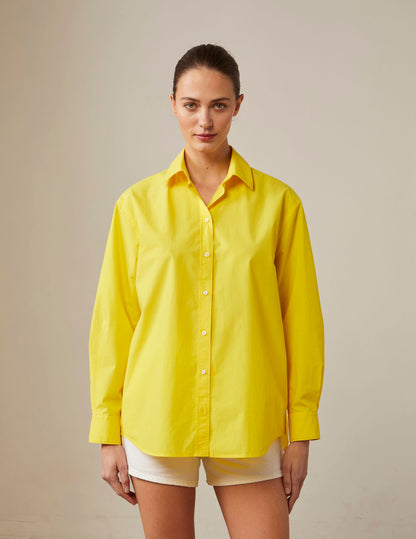 Oversized yellow Delina shirt