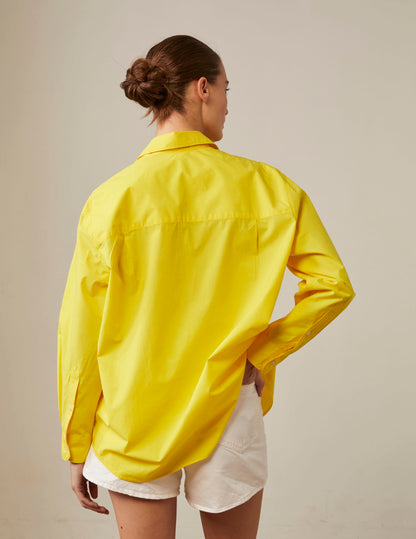 Oversized yellow Delina shirt