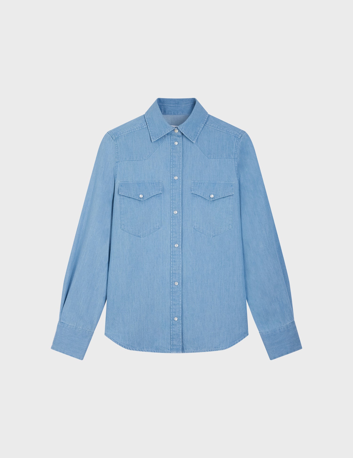 Gisèle shirt in light blue denim - Denim#4