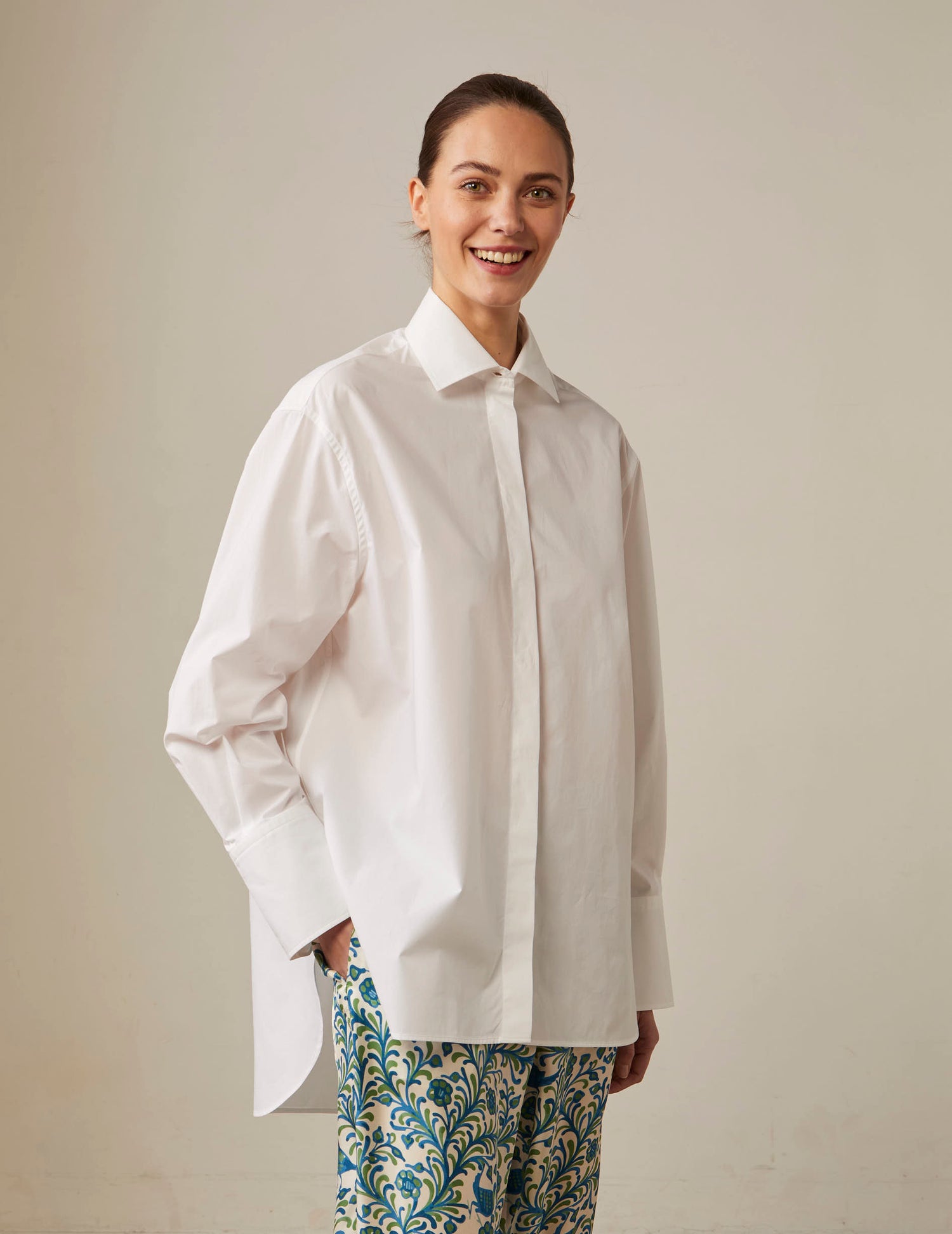 White Leonor shirt - Poplin - Shirt Collar#6