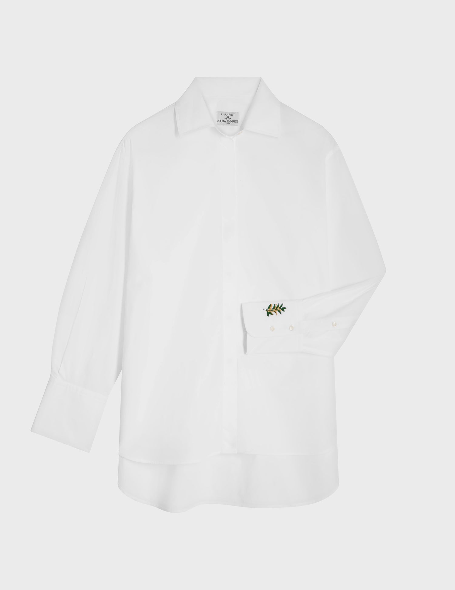 White Leonor shirt - Poplin - Shirt Collar