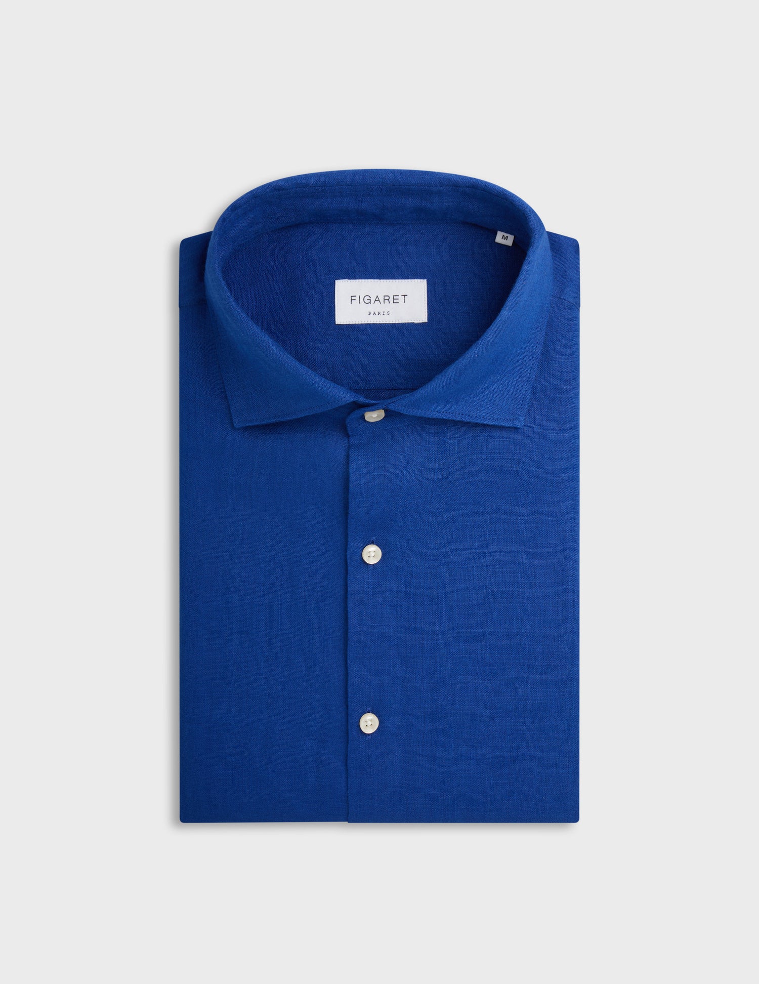 Aristote blue linen shirt - Linen - Italian Collar#4