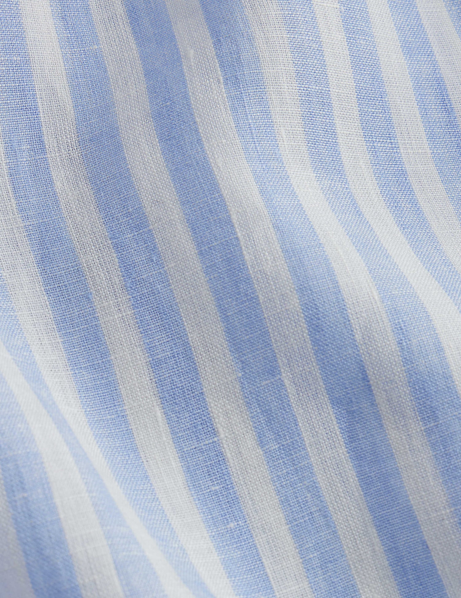 Aristote striped shirt in light blue linen - Linen - Italian Collar#5