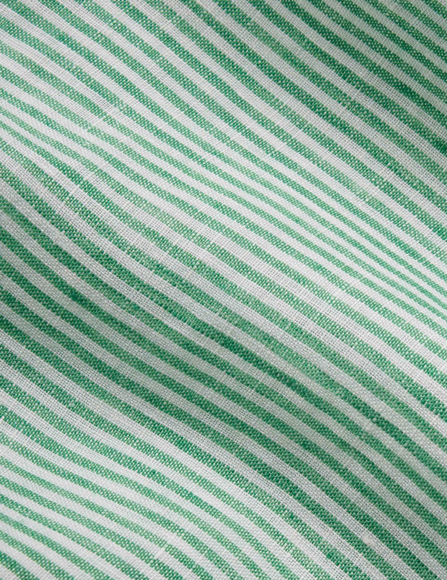 Aristote shirt in green striped linen - Linen - Italian Collar#5