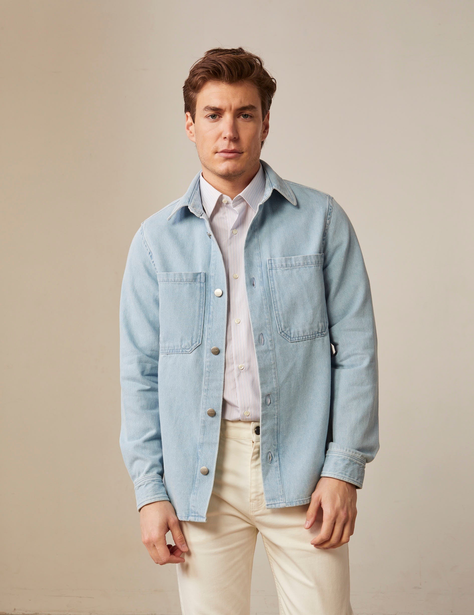 Light blue Cameron overshirt