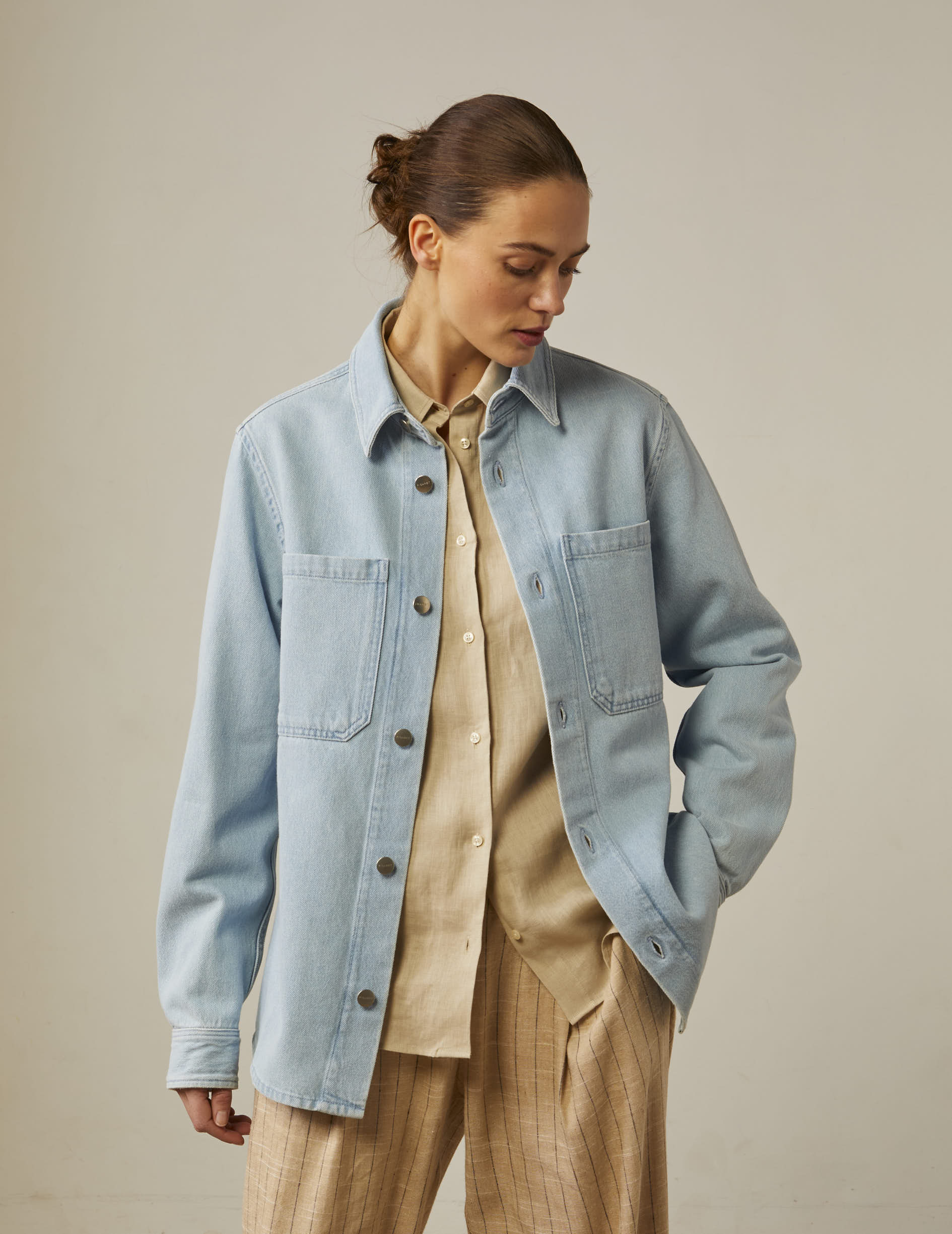 Light blue Cameron overshirt