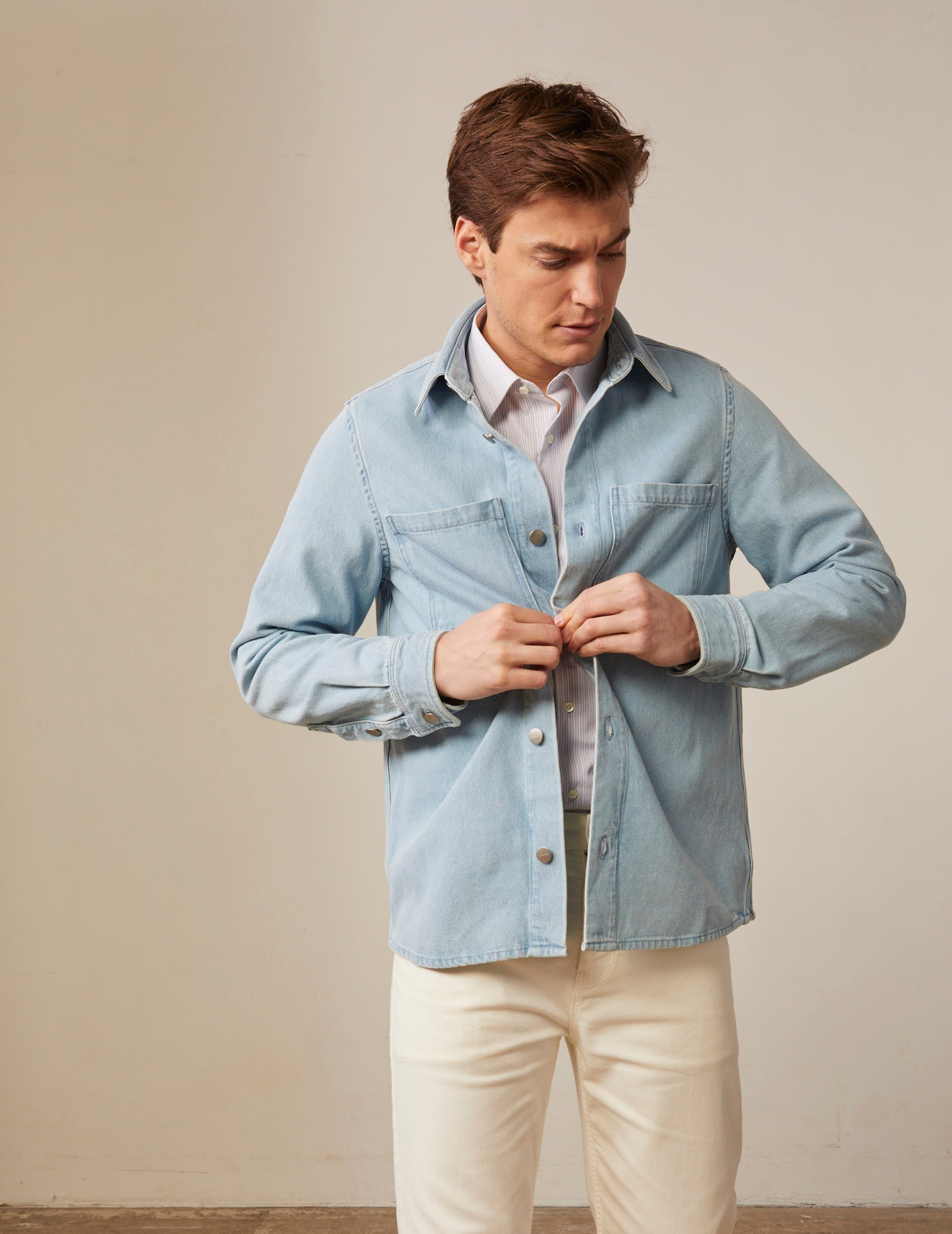 Light blue Cameron overshirt