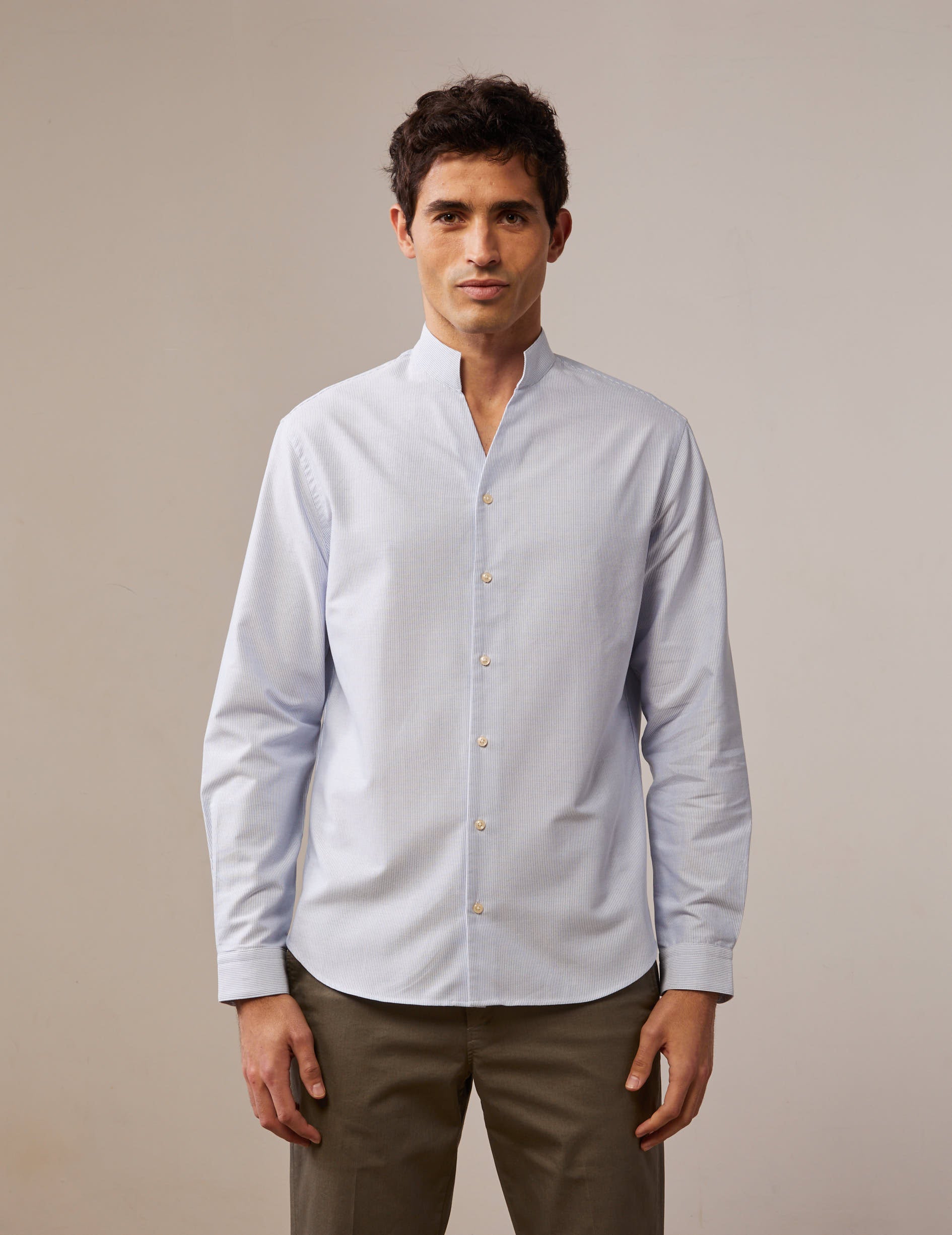 Striped blue Carl shirt