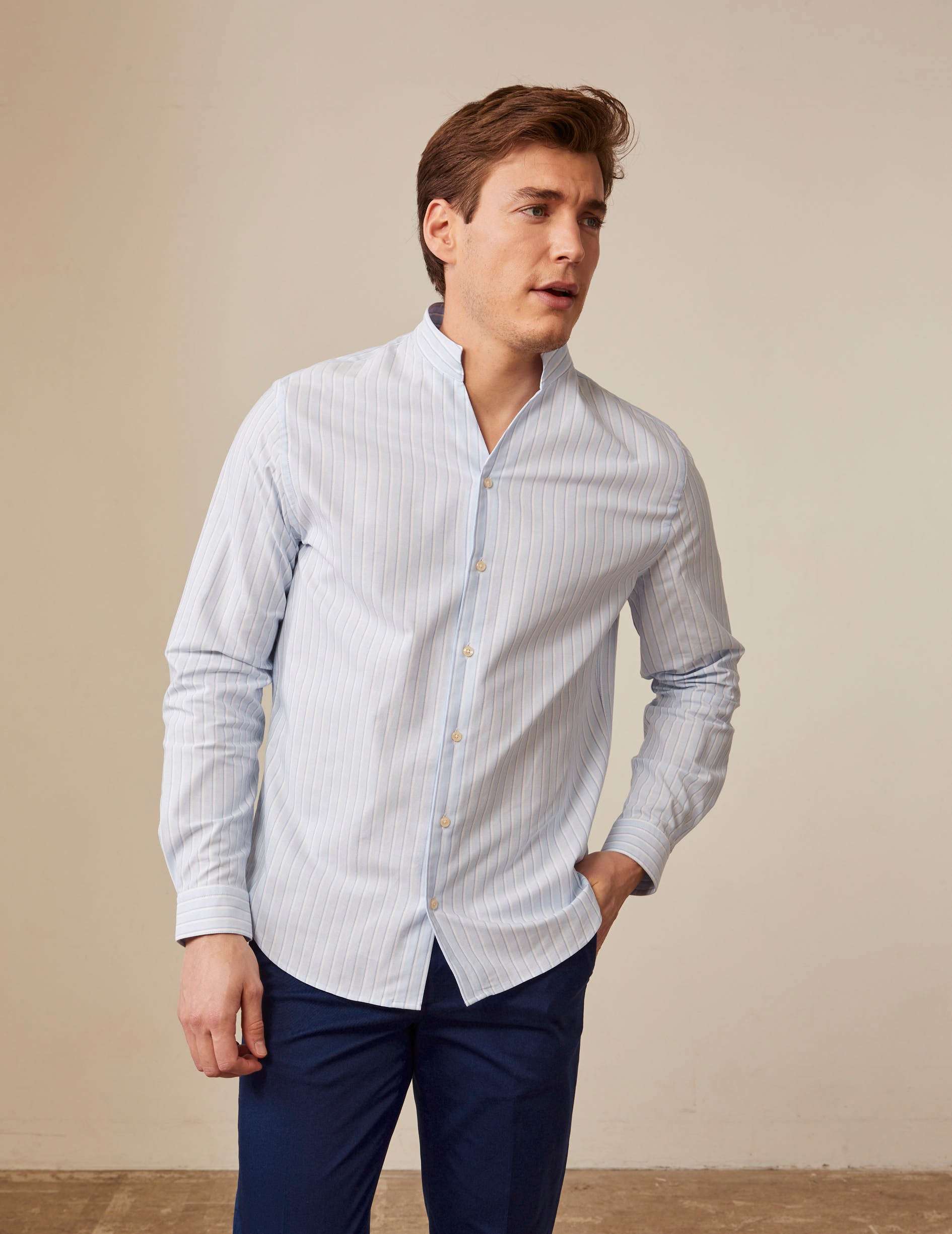 Striped light blue Carl shirt