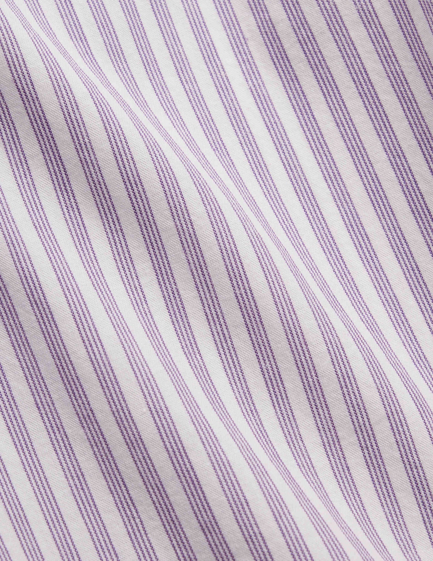 Striped purple Carl shirt - Poplin - Open straight Collar#5
