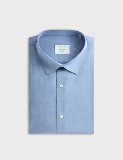 Blue fil à fil shirt