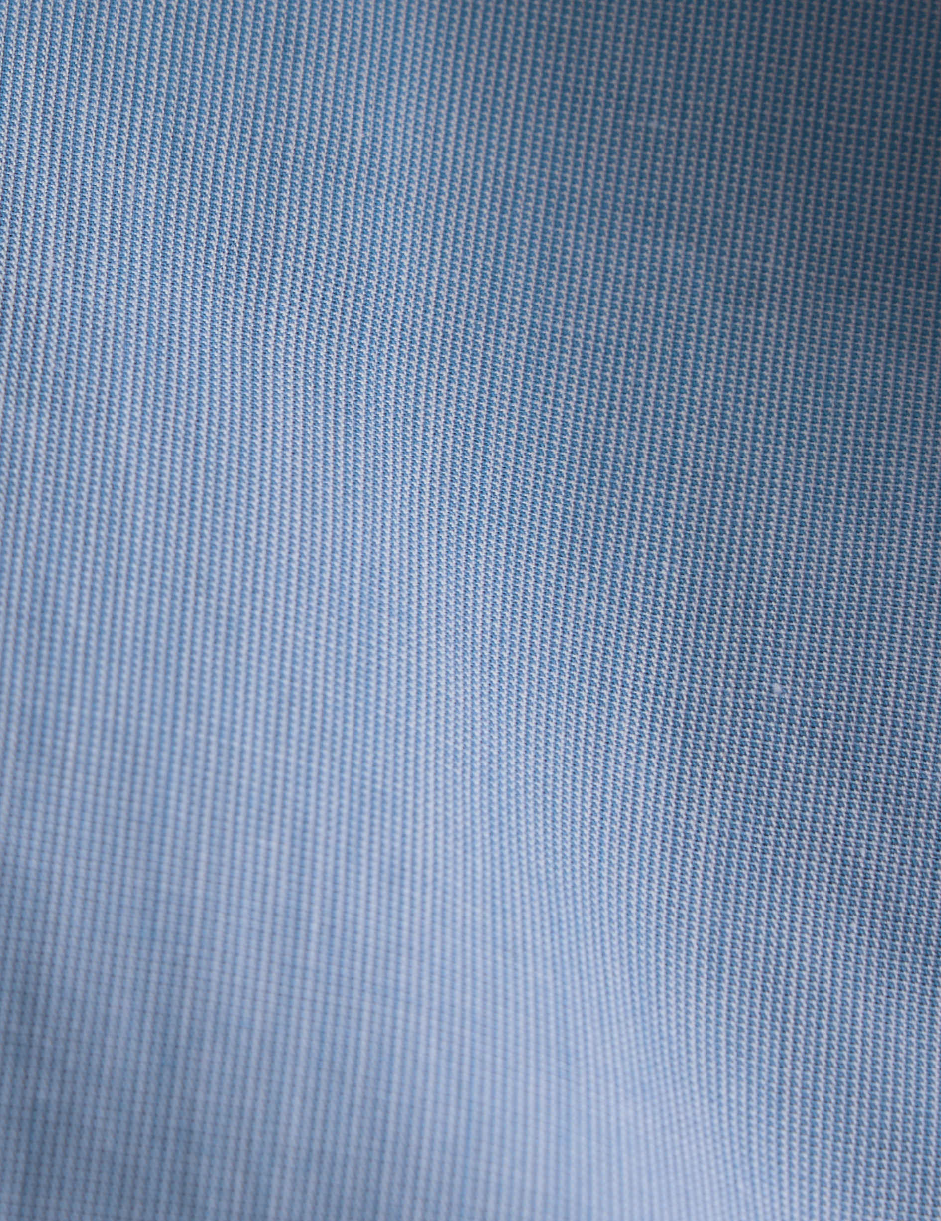 Blue fil à fil shirt - Wire to wire - Figaret Collar