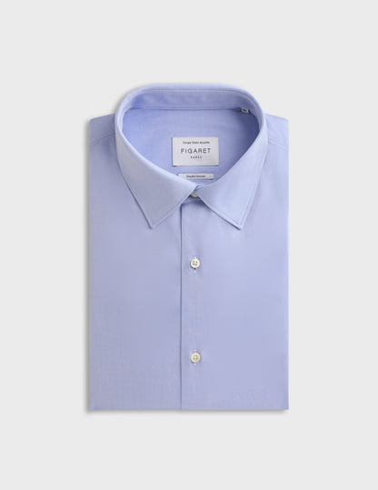 Blue semi-fitted shirt