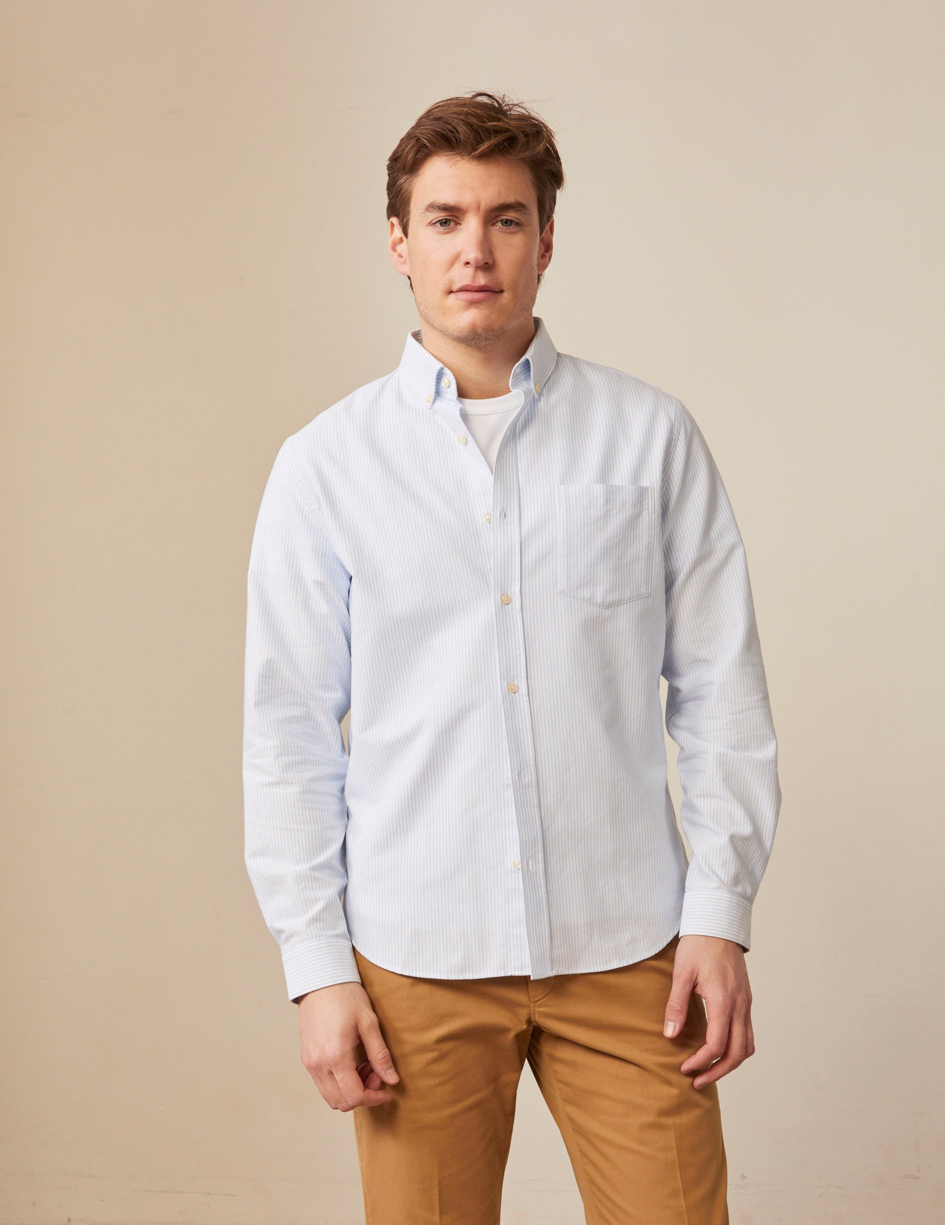 Striped light blue Gabriel shirt