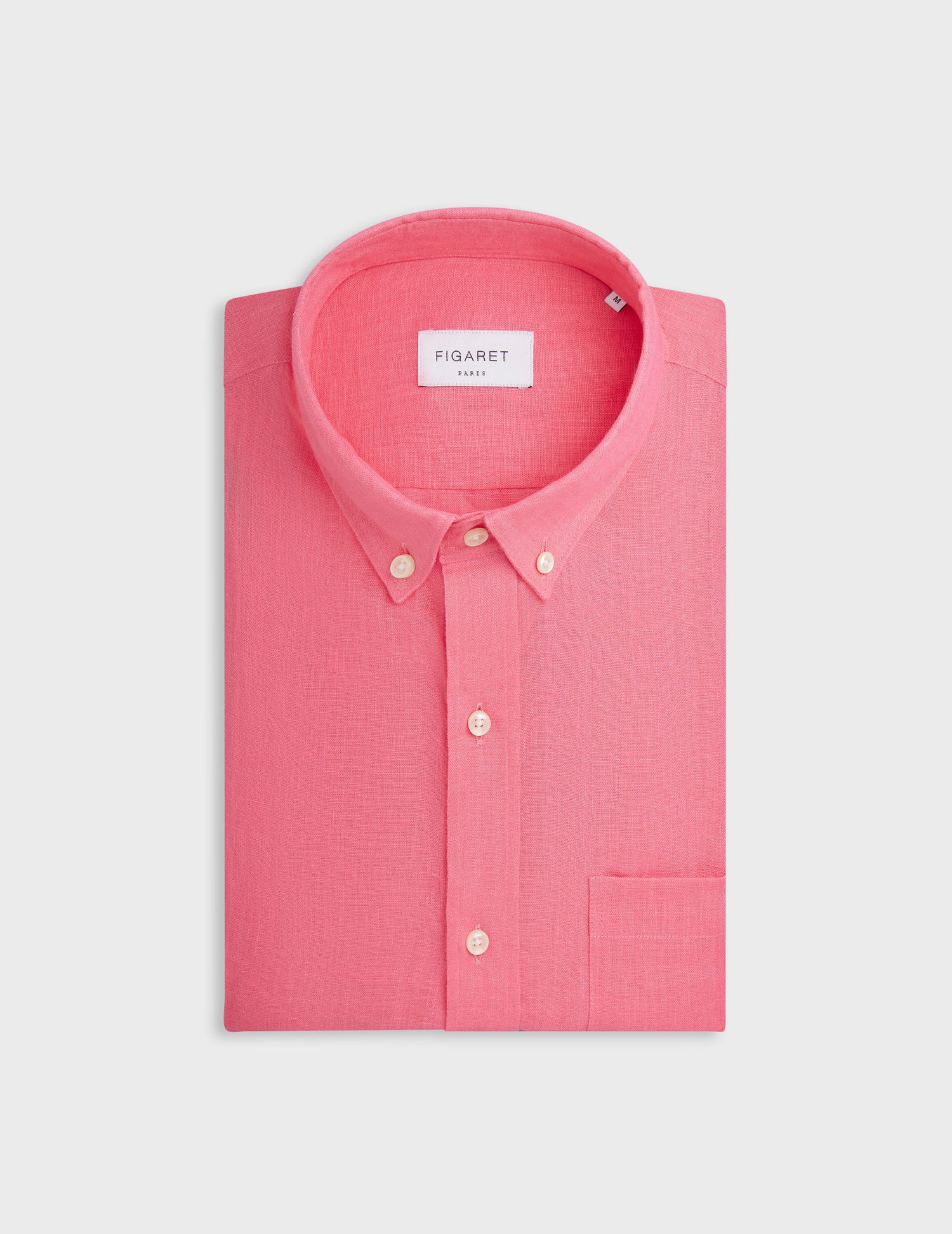 Gabriel shirt in pink linen - Linen - American Collar#4