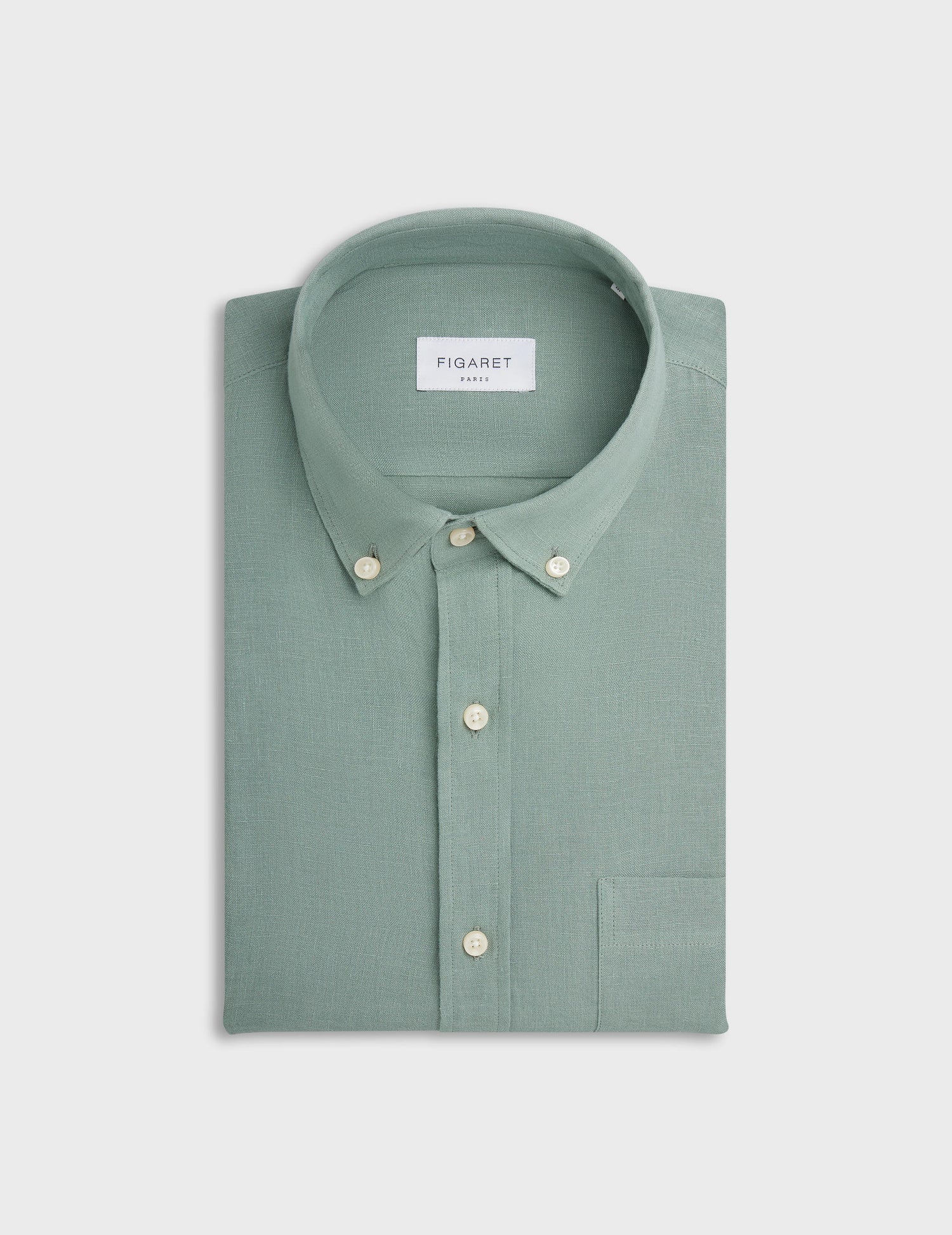 Gabriel sage linen shirt - Linen - American Collar#4