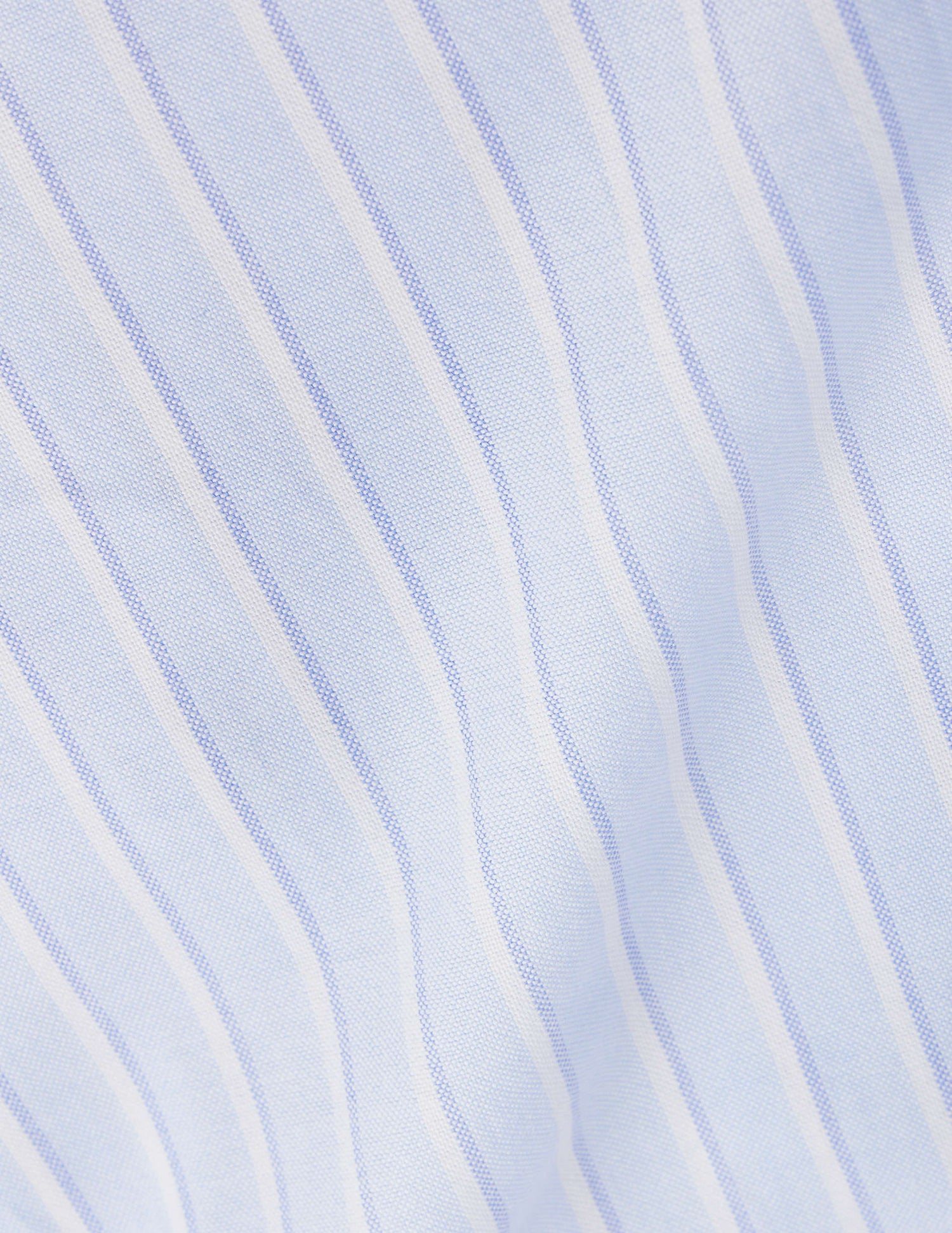 Striped light blue Gaspard shirt - Oxford - American Collar#4
