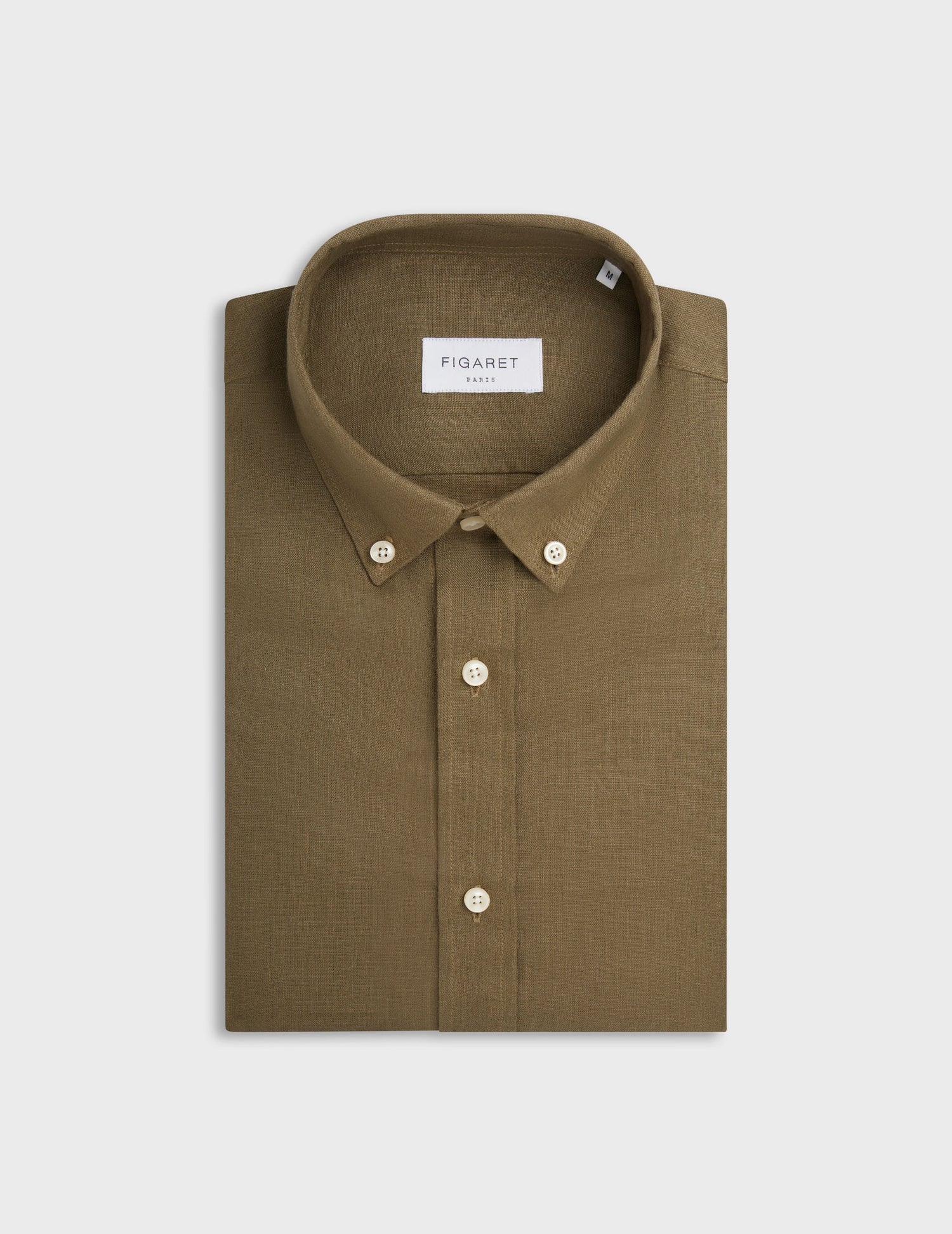 Gaspard shirt in khaki linen - Linen - American Collar#4