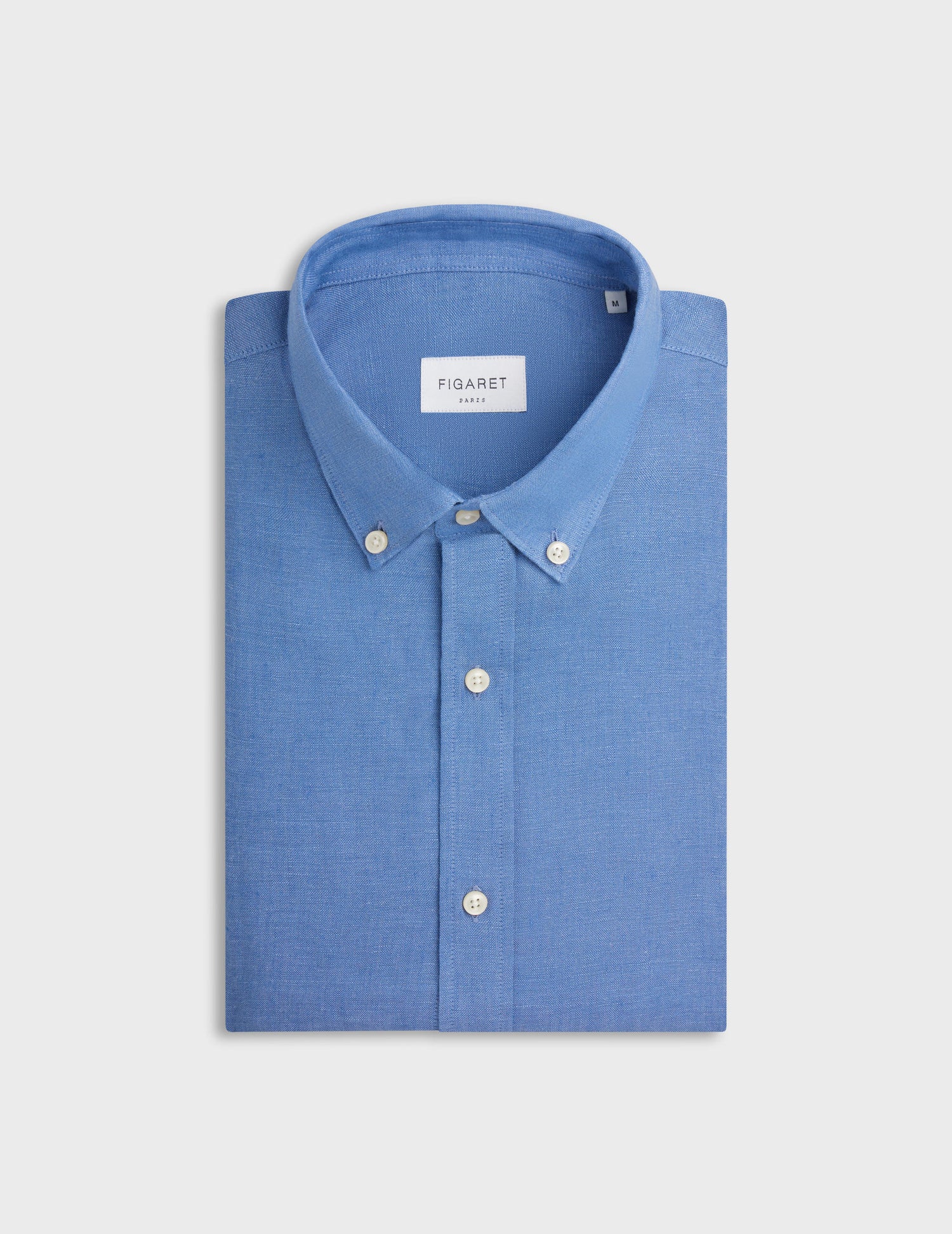 Gaspard shirt in blue linen - Linen - American Collar#4