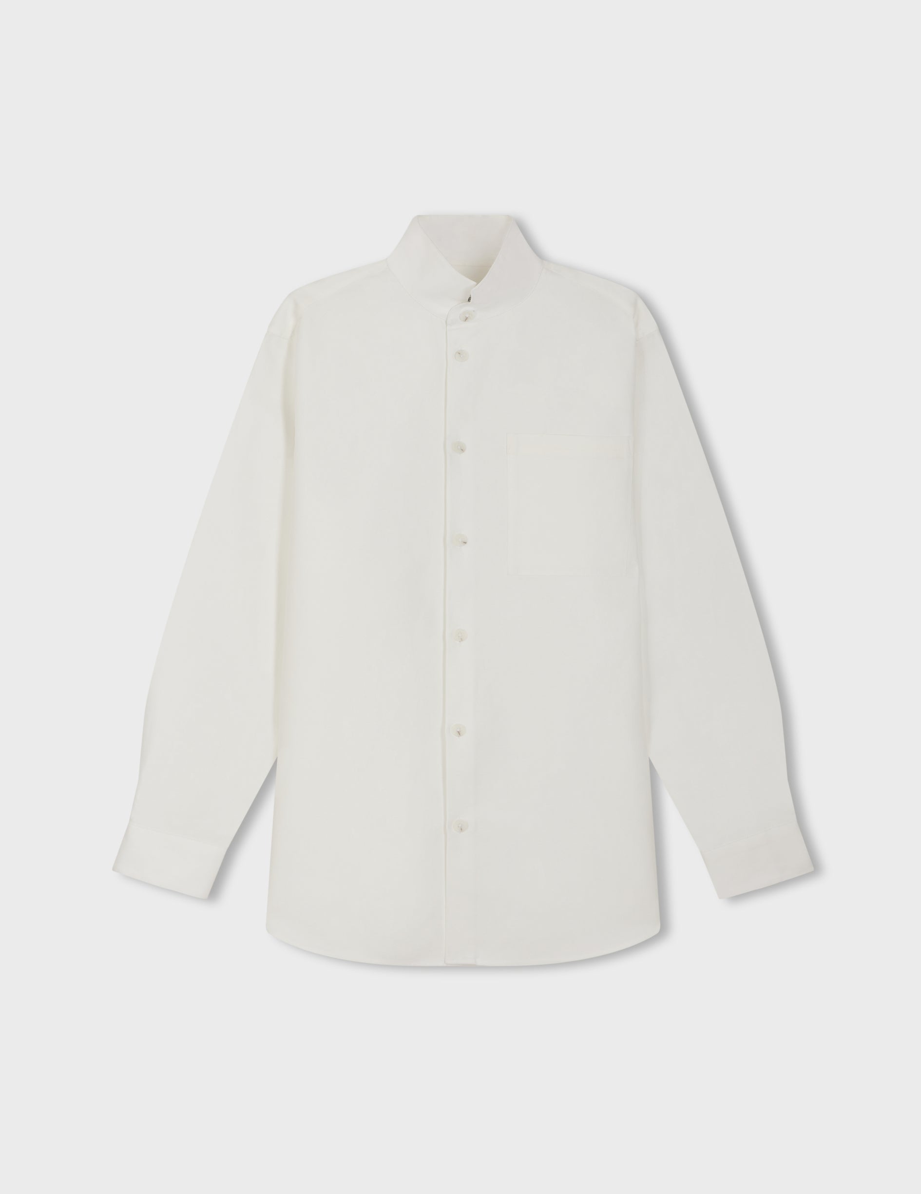 White Montmartre shirt - Lin - Right amount Collar