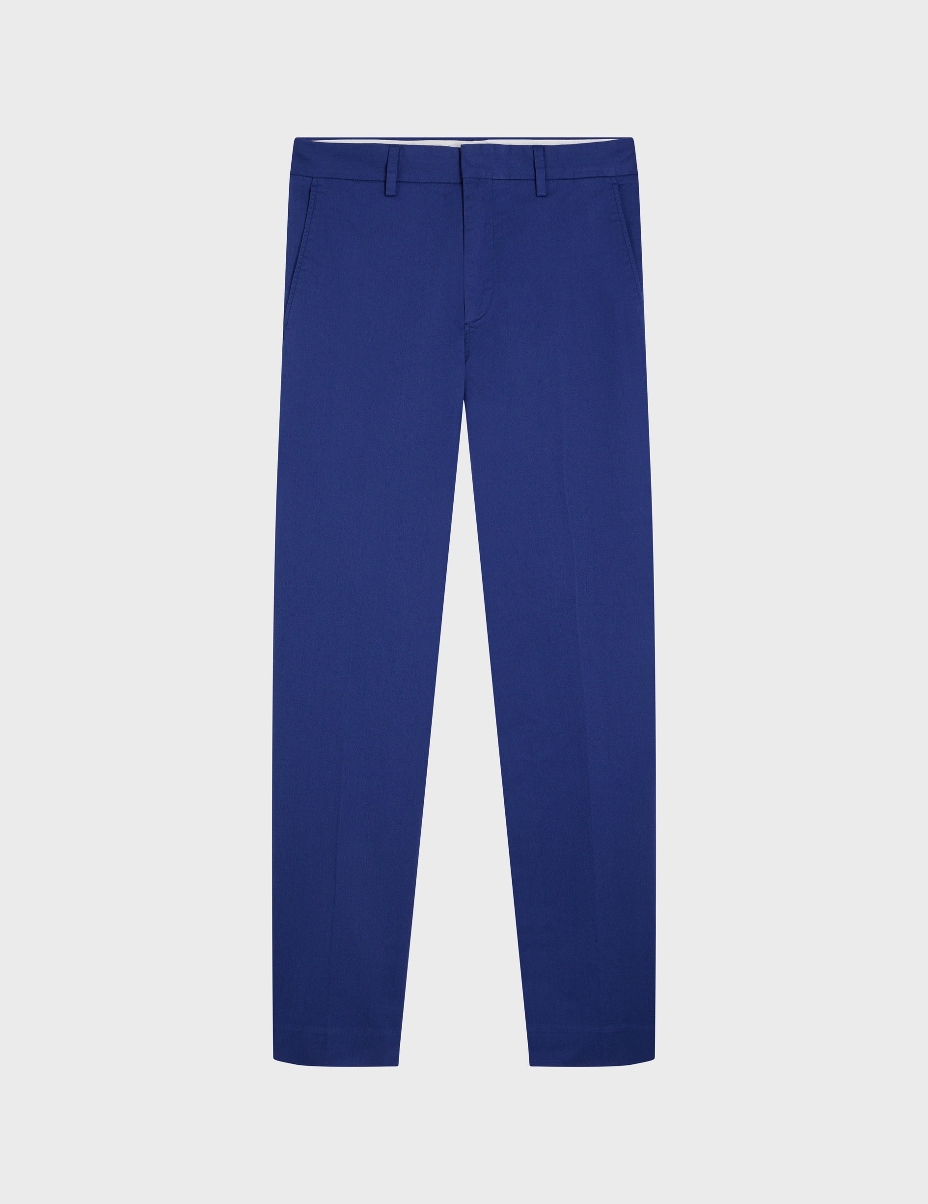 Geofrey chinos in blue cotton twill