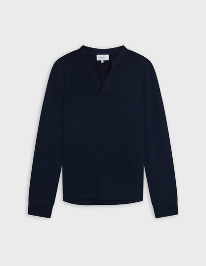 Navy cotton Charles T-shirt