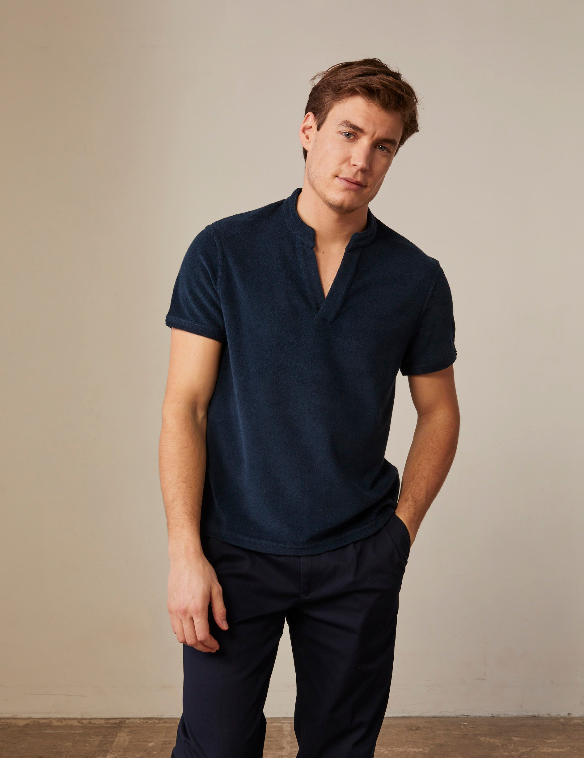 Navy cotton Charly T-shirt