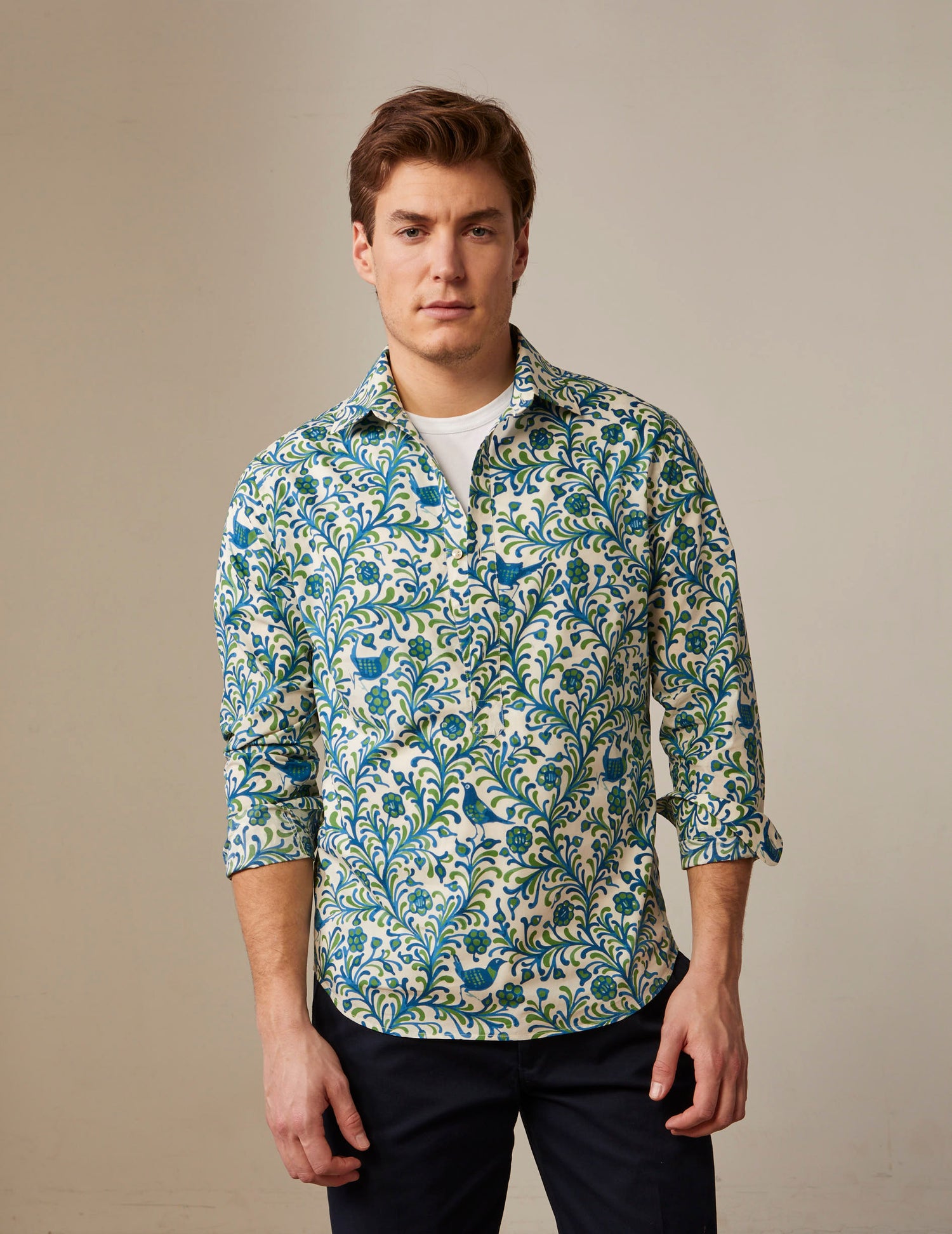 Cadaques printed shirt - Poplin - Shirt Collar#4
