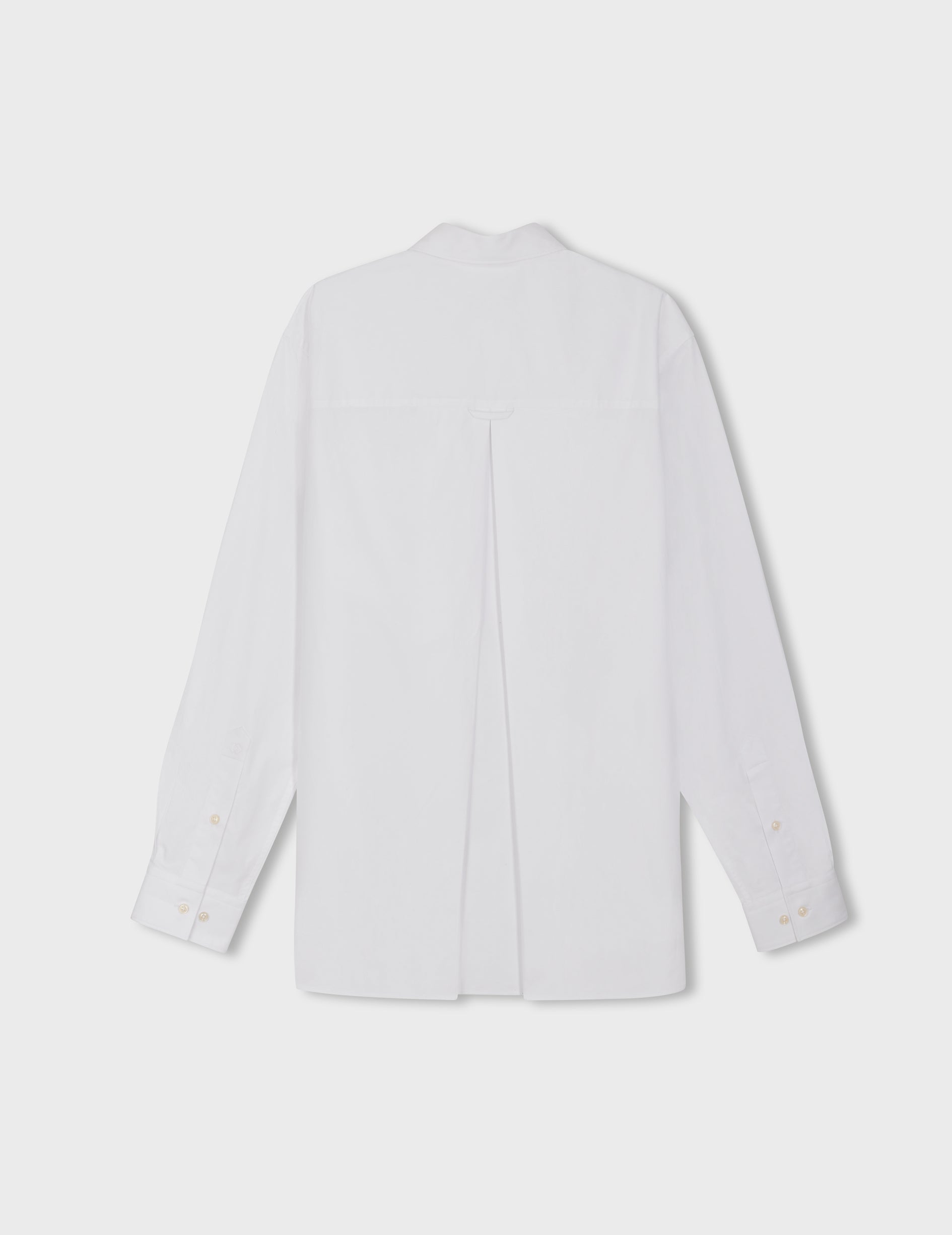 Long white Marais shirt - Poplin - French Collar