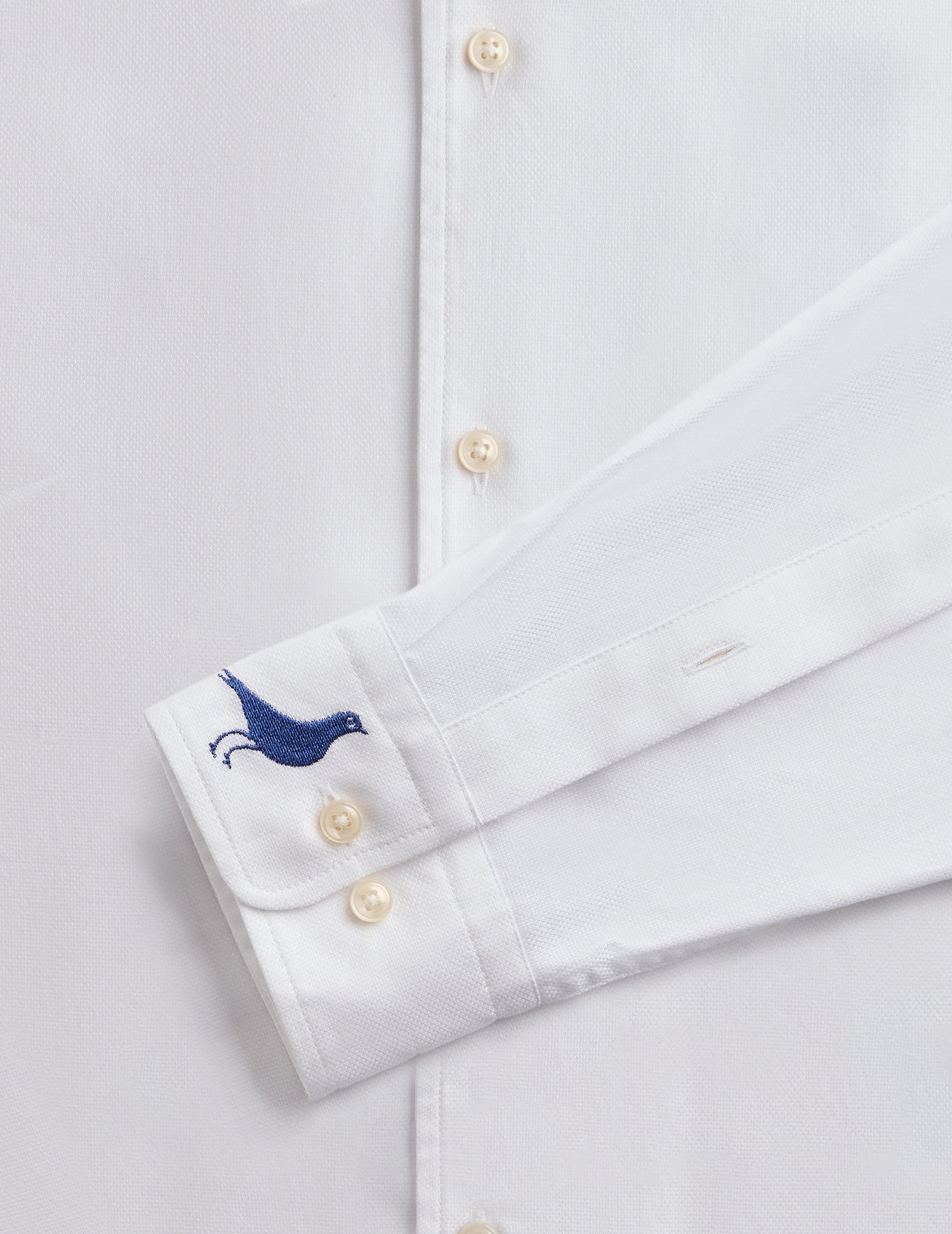 White Pedro shirt - Piqué cotton - Shirt Collar#11