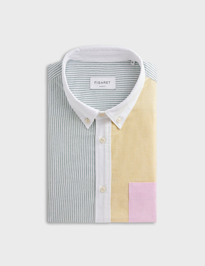 Striped green William fun shirt