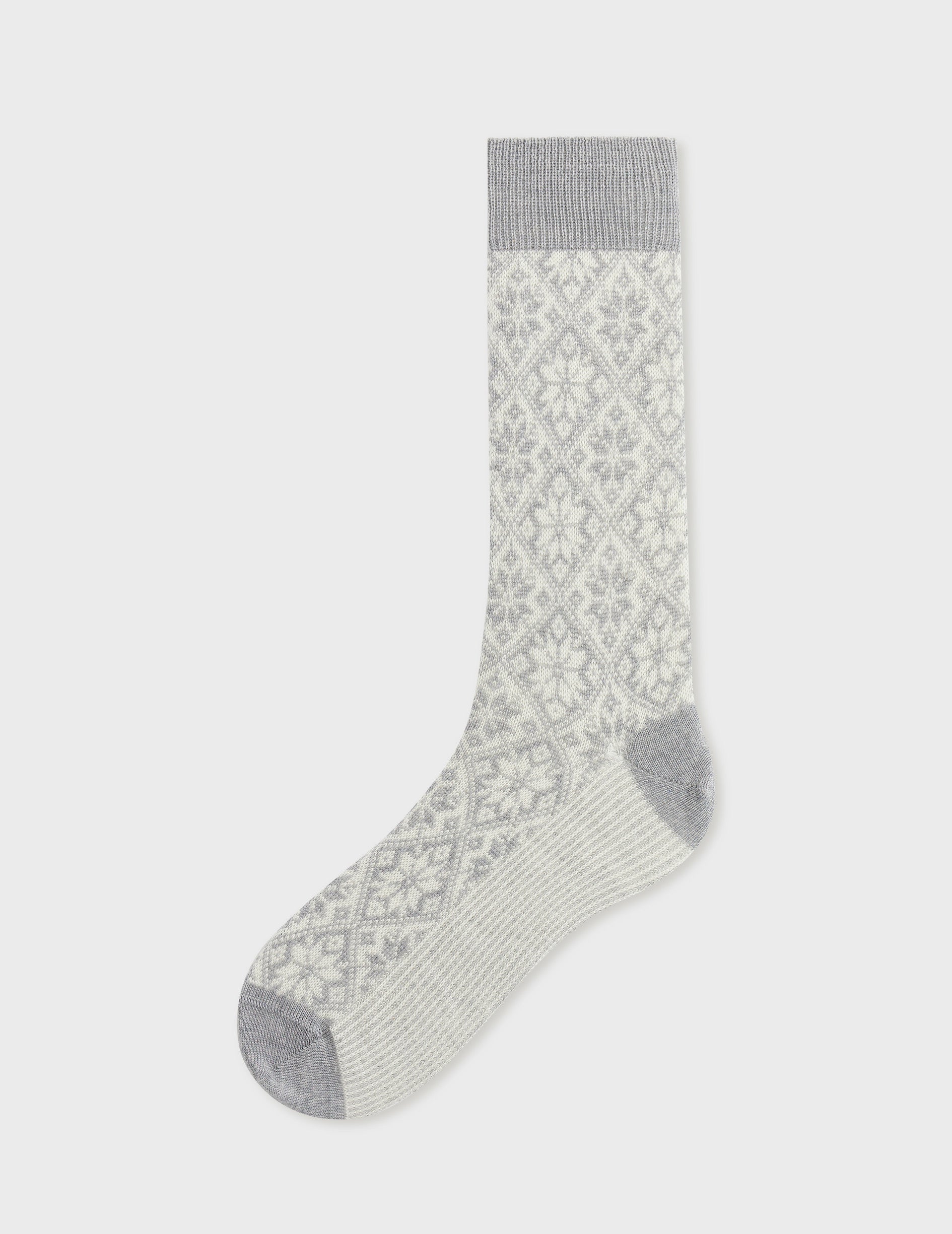 Grey patterned socks