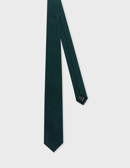 Green ottoman silk tie