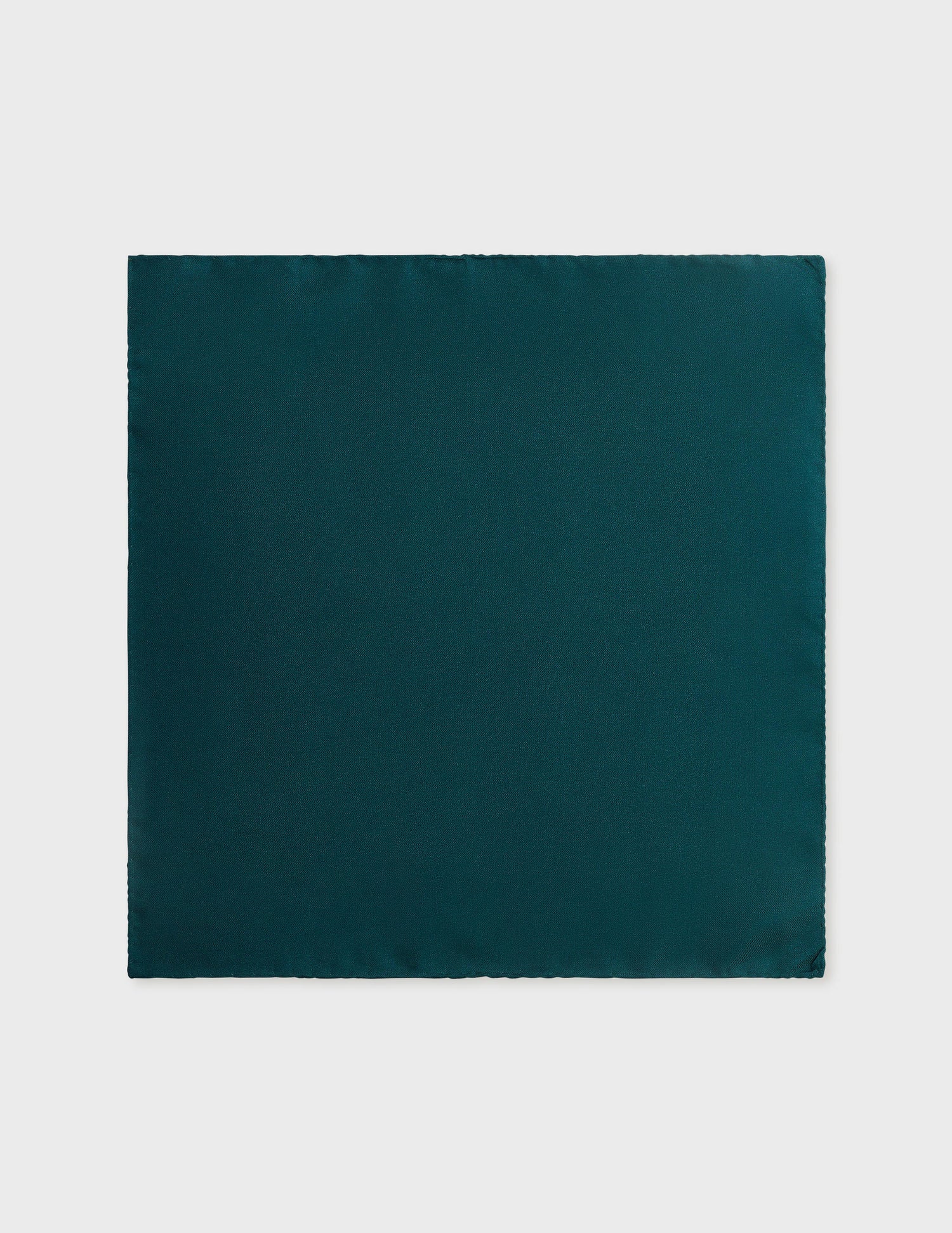 Green twill pocket square