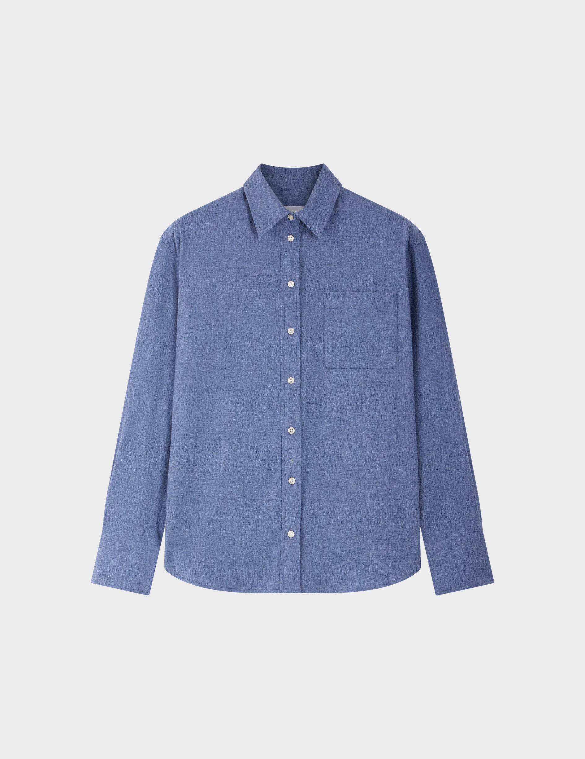 Charlotte blue shirt - Flannel - Shirt Collar