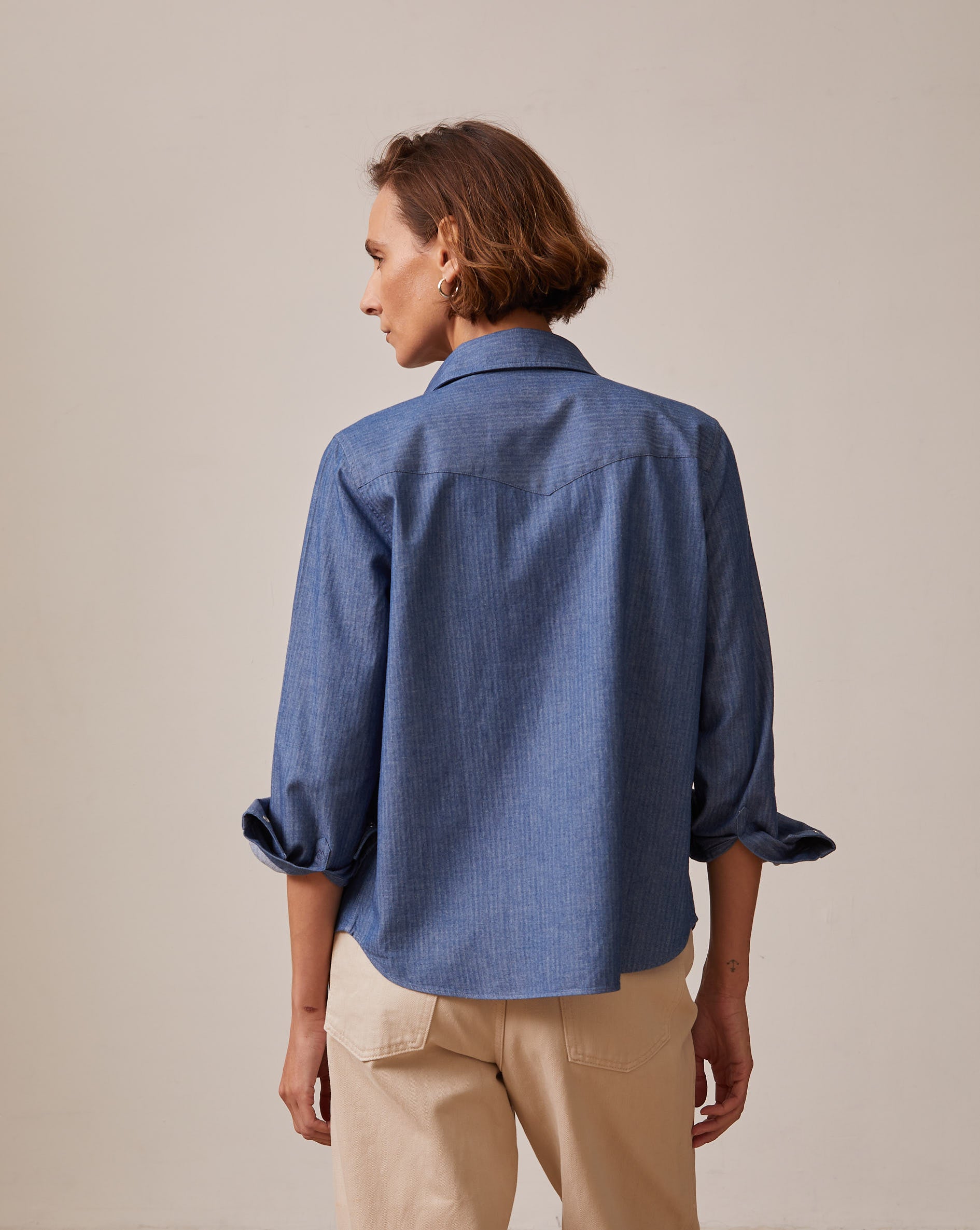 Gisèle blue denim shirt - Denim - Shirt Collar