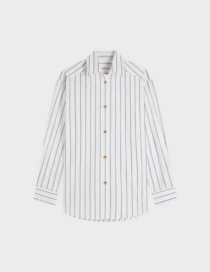 blue striped Hannah shirt