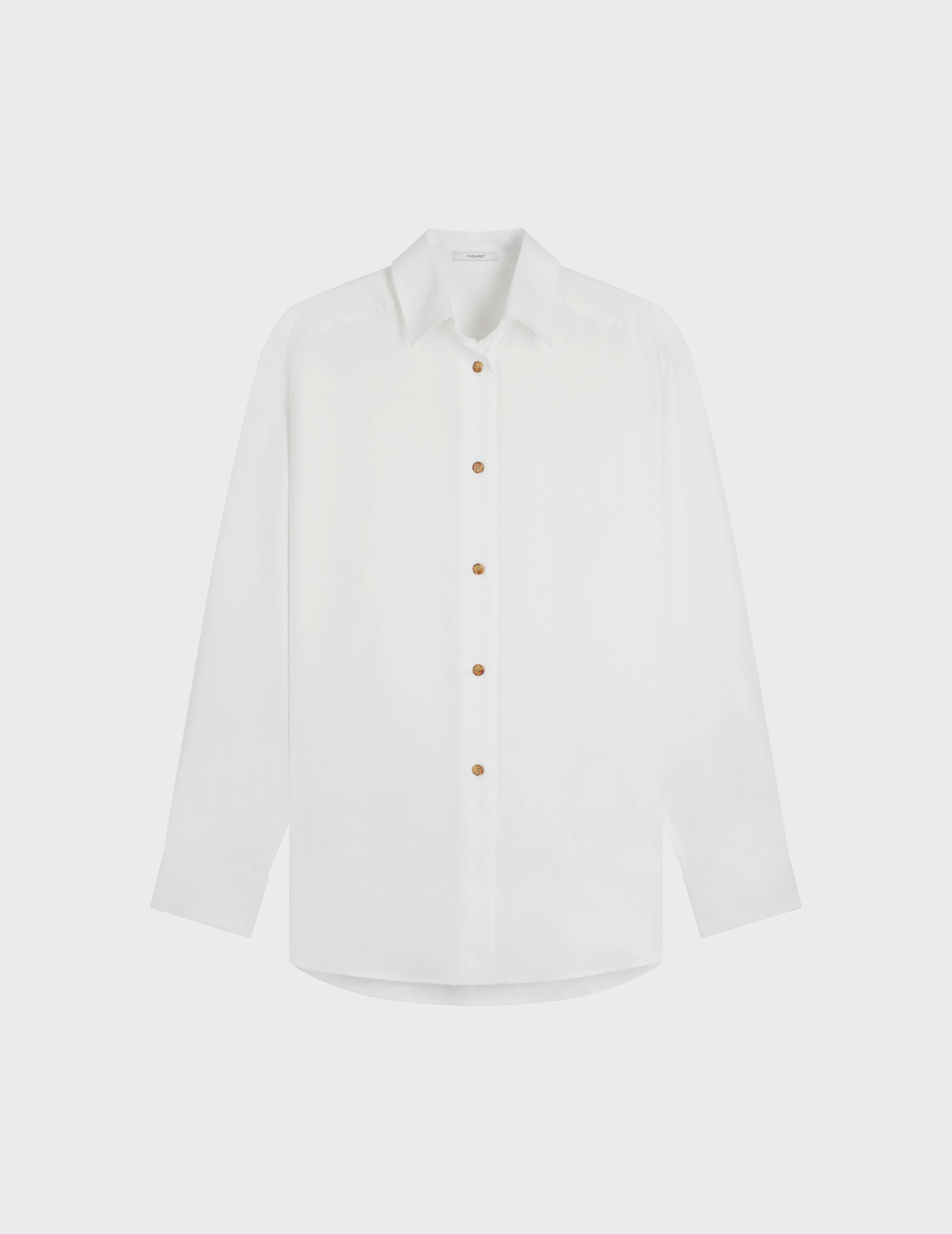 white Hannah shirt - Lyocell - Shirt Collar - Musketeers Cuffs