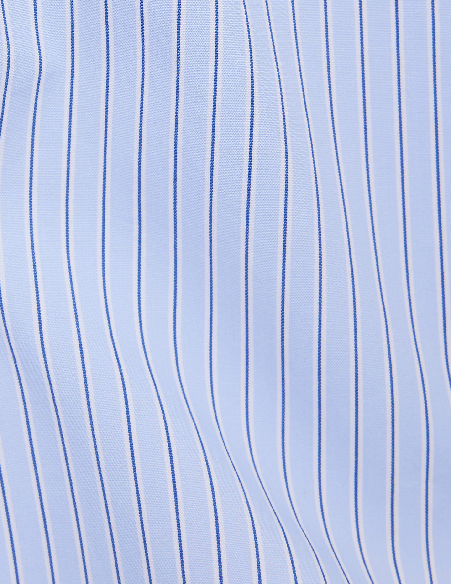 blue striped Innah shirt - Poplin - Long Collar