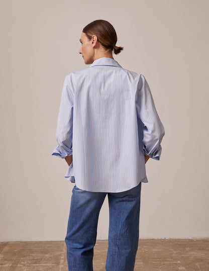 blue striped Innah shirt