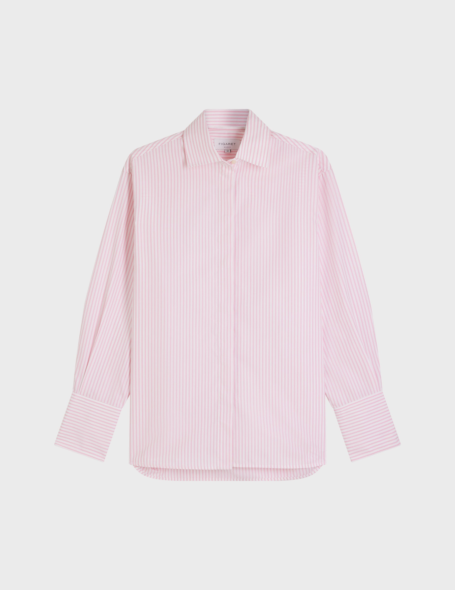 Cinq a Sept Marisol Crinkle Pink White Striped Long Sleeve online Button Down Shirt