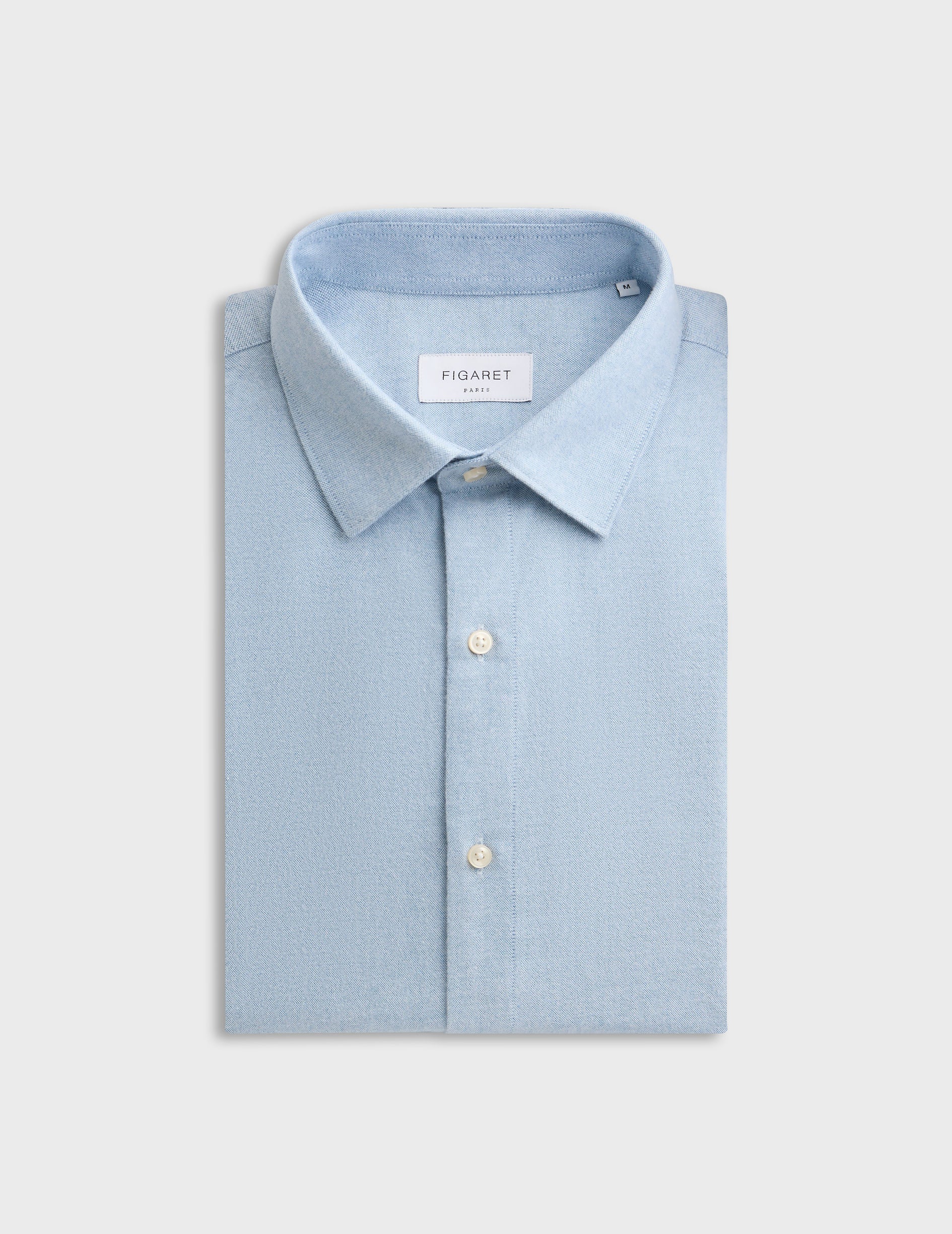 blue Auguste shirt - Brushed oxford - French Collar