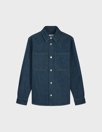 Cameron navy denim overshirt