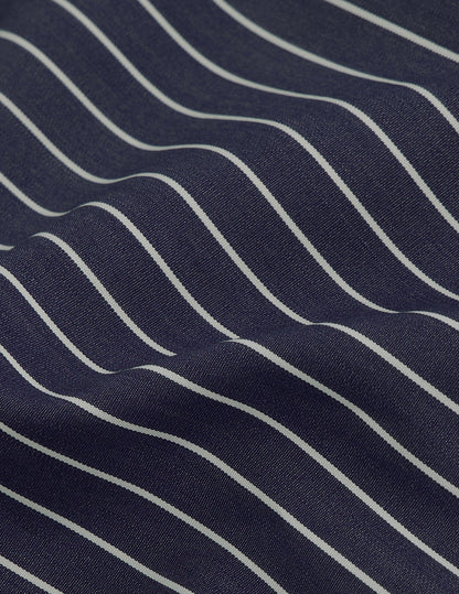 Navy blue striped Carl shirt